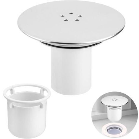 Capot Bonde Douche, 95 mm/110mm Bonde de Douche, Universelle Siphon DoucheRemplacement de Couvercle de Vidange de Douches, Couvercle de Prise de Drain de Douches