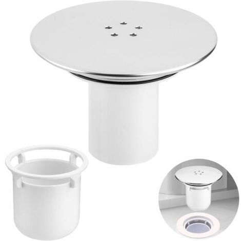 Capot Bonde Douche, 95 mm/110mm Bonde de Douche, Universelle Siphon DoucheRemplacement de Couvercle de Vidange de Douches, Couvercle de Prise de Drain de Douches