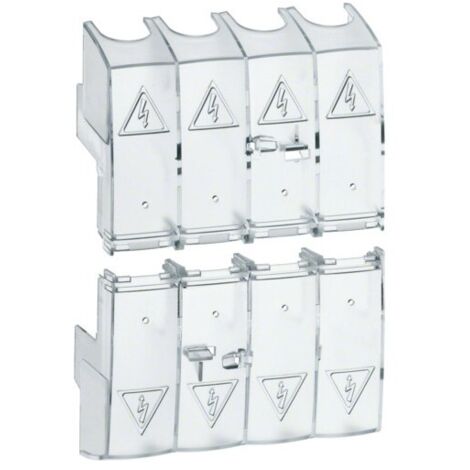 Capot cache borne 4P inter 100 - APPAREILLAGE DE TETE HAGER HZC218