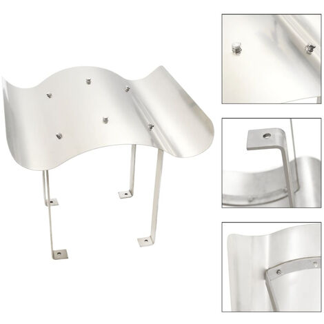 Capot de cheminée Acier inoxydable Argenté
