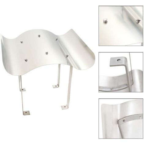 Capot de cheminée Acier inoxydable Argenté