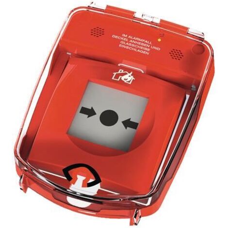 Capot de protection e-Cover sans alarme d'ouverture pour la protection des détecteurs à bouton-poussoir Cu.rouge GFS