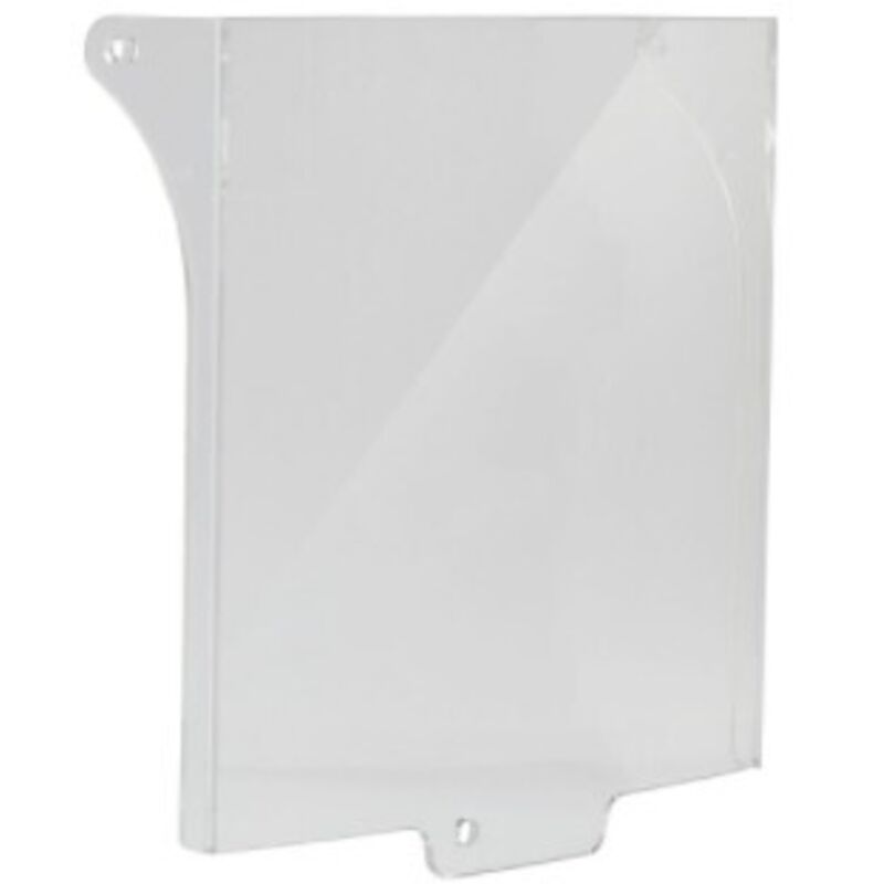 Capot de protection en plexiglas pour bouton d&eacute;clencheur vert ou