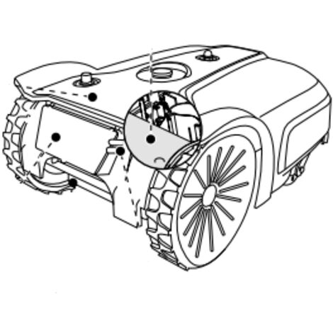 Capot de protection pour robot tondeuse AMBROGIO L350i GENERIC PHOTO
