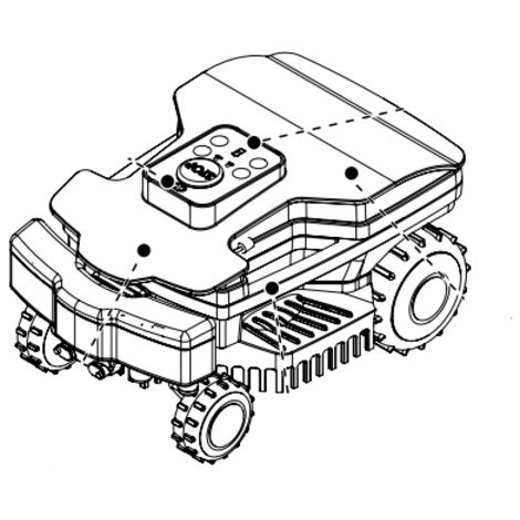Capot de protection pour tondeuse robot AMBROGIO L15 ANNEE2019 L15 - L20 ANNEE20