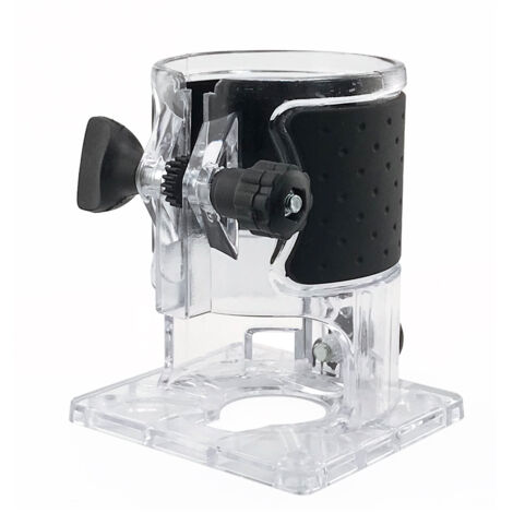 Capot de Protection Transparent avec Base pour Défonceuse / Fraiseuse – Sécurité et Visibilité (avec bordure en caoutchouc)