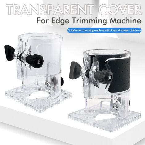 Capot de Protection Transparent avec Base pour Défonceuse / Fraiseuse – Sécurité et Visibilité (entièrement transparent)