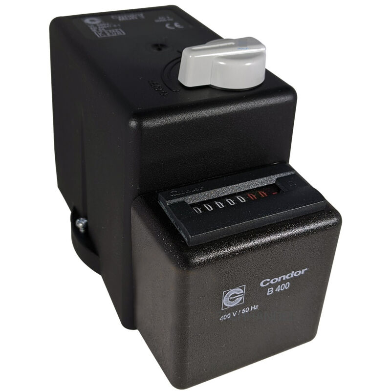 Capot de rechange avec compteur horaire mdr 3 pour pressostat Condor avec e/s 400 v