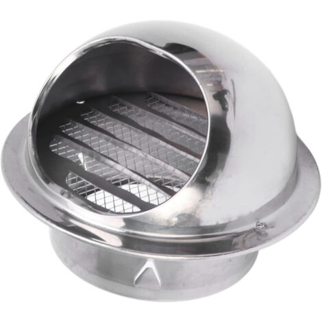 Capot étanche à la pluie en acier inoxydable, pare-vent pour conduit d'évacuation extérieur, couvercle de conduit de sécheuse de 4 pouces, conduit de remplacement.