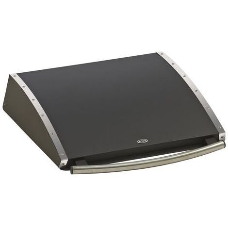 Capot inox pour plancha Riviera et Elektra 60 – Protection plaque de cuisson en acier galvanisé – Dimensions 15 x 67 x 66 cm – ENO