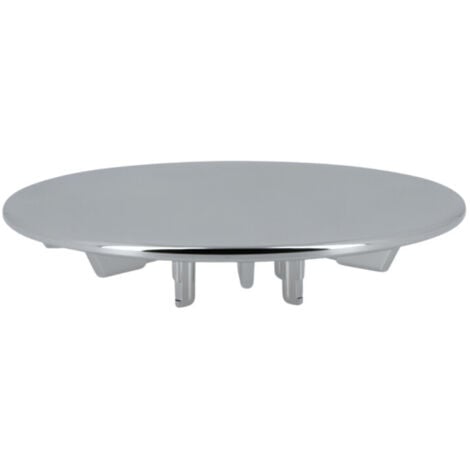 NICOLL Capot métal chromé brillant diamètre 118 mm pour bonde de douche Turboflow 90 mm