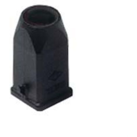 capot plastique - noir - sortie verticale - m20 - gabarit 21.21 - ilme mkvn20