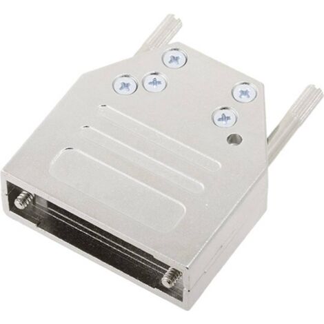 Capot SUB-D 15 pôles encitech DTZI15-K 6560-0305-02 tout en métal 180 ° argent 1 pc(s) X952891