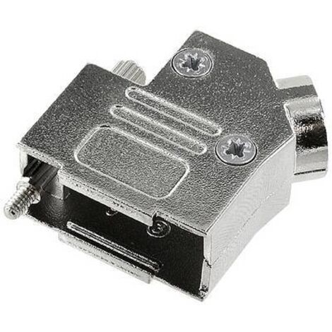 Capot SUB-D 9 pôles encitech D45ZK-09-K 6560-0106-11 tout en métal 45 ° argent 1 pc(s) X955051