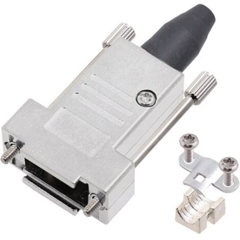 Capot SUB-D 9 pôles encitech DTSL09-RG-LJS-T-K 6560-0247-31 tout en métal 180 ° argent 1 pc(s) X953221