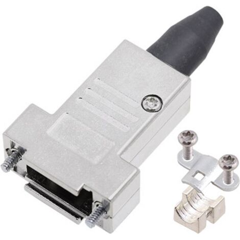 Capot SUB-D 9 pôles encitech DTSL09-RG-SJS-T-K 6560-0217-31 tout en métal 180 ° argent 1 pc(s)