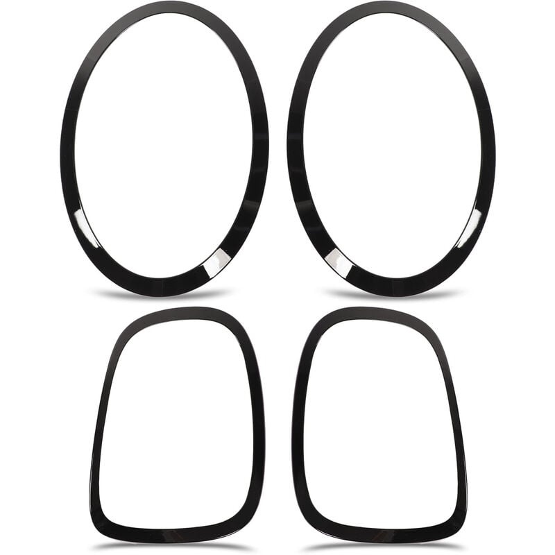 Capots de bordure de phare arrière noir brillant pour F55 F56 F57 One Cooper s jcw 2014 + - Eosnow