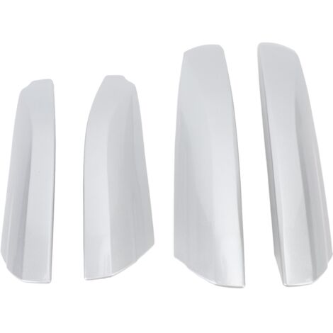 Capots de Protection pour Barres de Toit Toyota Highlander (2007-2013) - 4 Pièces Plastique Argenté
