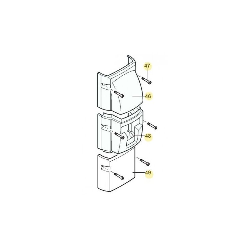 De Dietrich - Capots d'habillage plastique pour preparateur solaire DUC750 (Colis EC84) 89807204