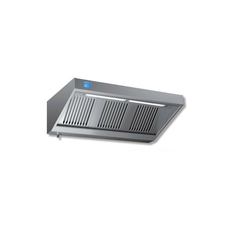 Cappa 160x110x45 acciaio inox Snack motore luci