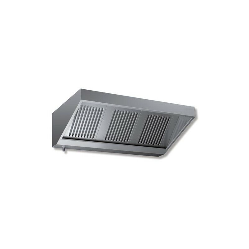 Cappa 180x90x45 acciaio inox Snack neutra cucina