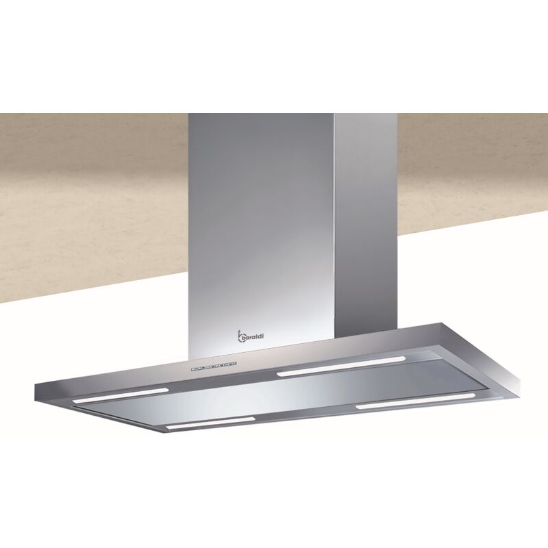 Baraldi - Cappa isola Lea 90x60 cm. - Inox - 900 m3/h – Drydrop