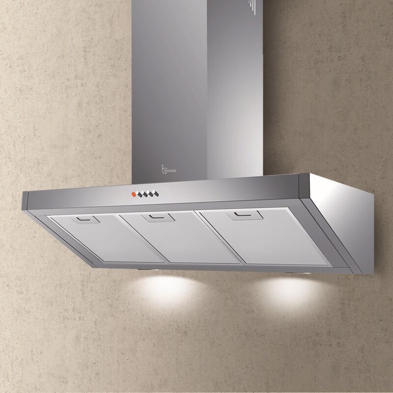 Image of Cappa parete Bankia 60 cm. - Inox – 700 m3/h - Baraldi