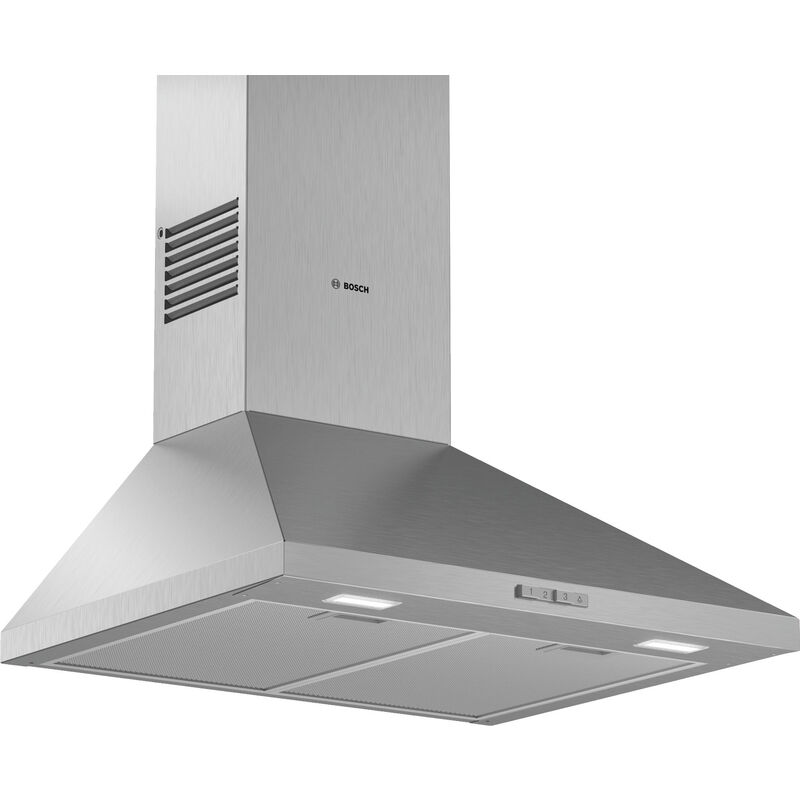 Image of Cappa a parete decorativa 60cm 360m3 / h in acciaio inox - dwp64bc50 Bosch