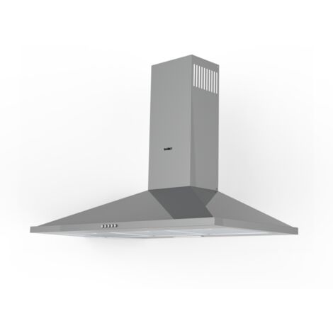 Cappa a piramide inox 90 cm con luce LED - Samet Eolo