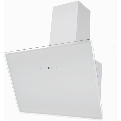 Cappa aspirante Cappa a parete da 60 cm cappa inclinata senza testa vetro LED bianco Respecta