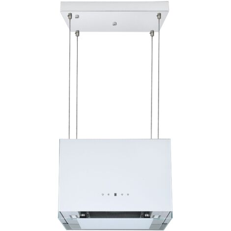 Cappa aspirante cappa ad isola Cappa design a sospensione libera da 50 cm bianco Touch Respecta