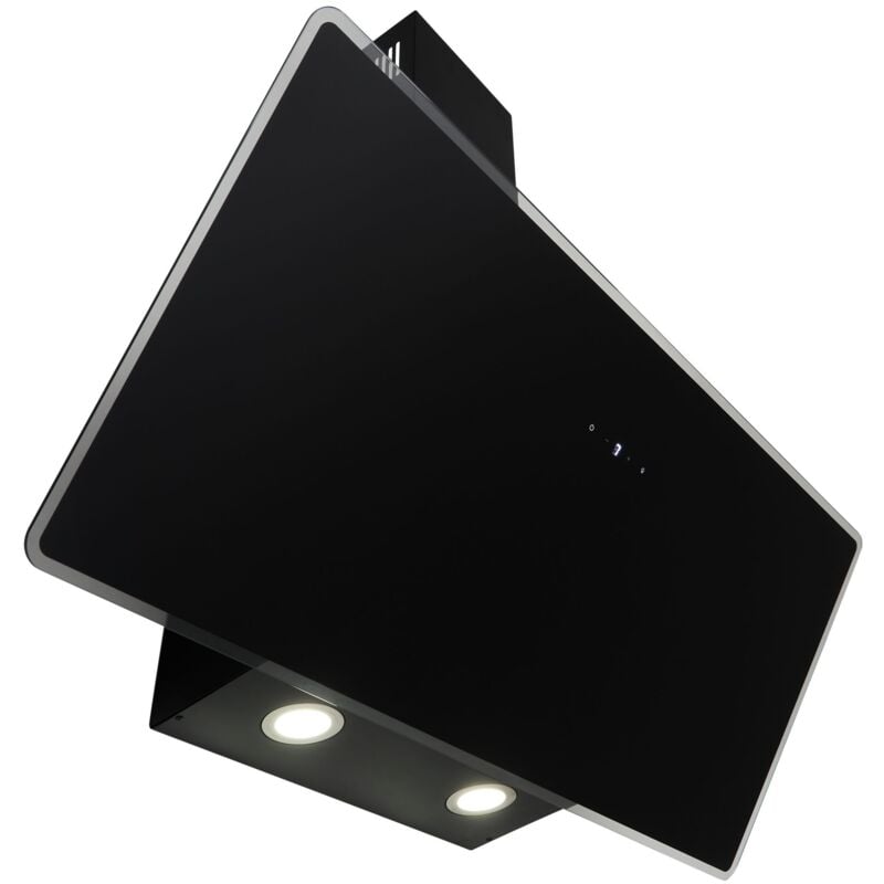 Image of Cappa aspirante cappa inclinata head free 90 cm cappa parete nera led Respecta