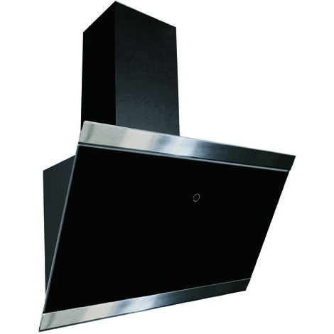 Cappa aspirante cappa inclinata senza testa 60 cm cappa a parete nera Respecta