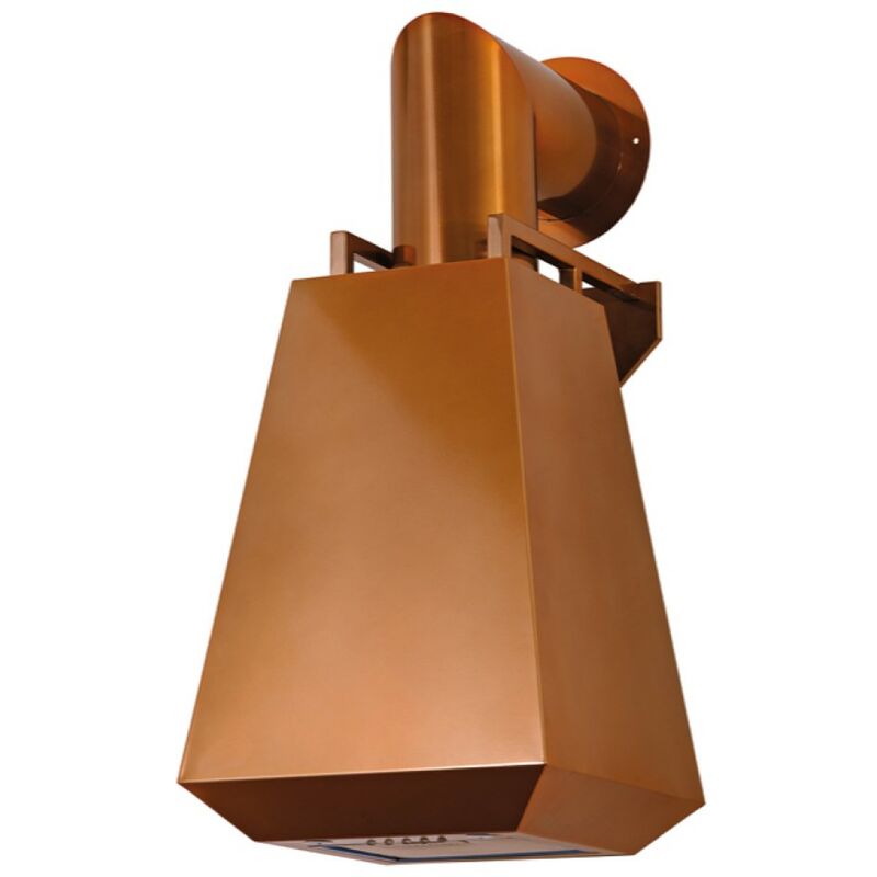 Cappa aspirante diamond in acciaio inox rame