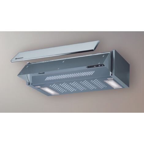 BARALDI CAPPA COMPOSITA cm 60 - Grigia - 270 m3/h – Filtro Carbone Incluso