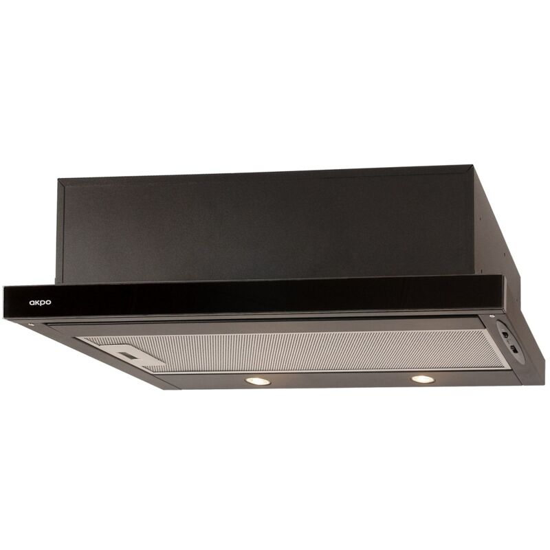 Image of Akpo - Cappa Cucina WK-7 Light eco vetro 60 Incasso Nero