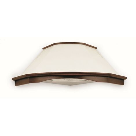 Cappa cucina angolo rustica BELLA con cornice in legno cm 103