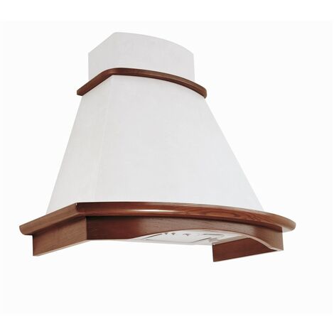 Cappa cucina rustica  BELLA con cornice in legno intarsio cm 60