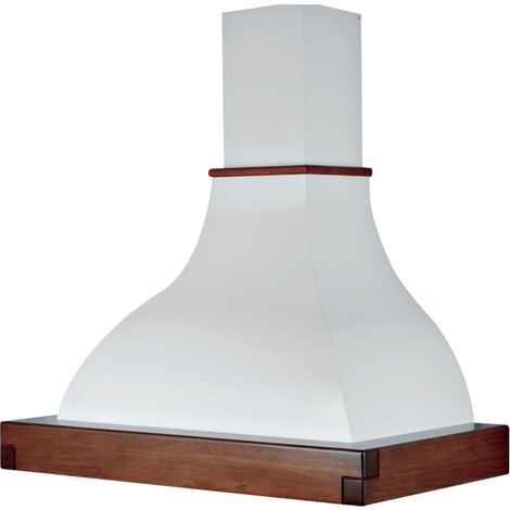 Cappa cucina rustica LALLA con cornice tabacco cm 90