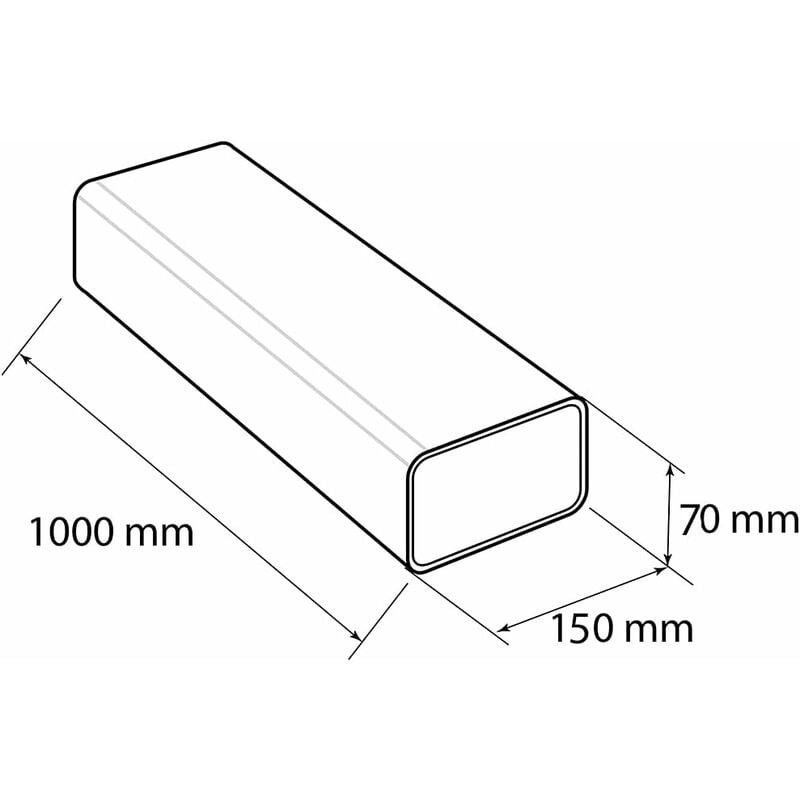 Cappa cucina tubazione mt 1.5 sopr apensile in plastica df 701326