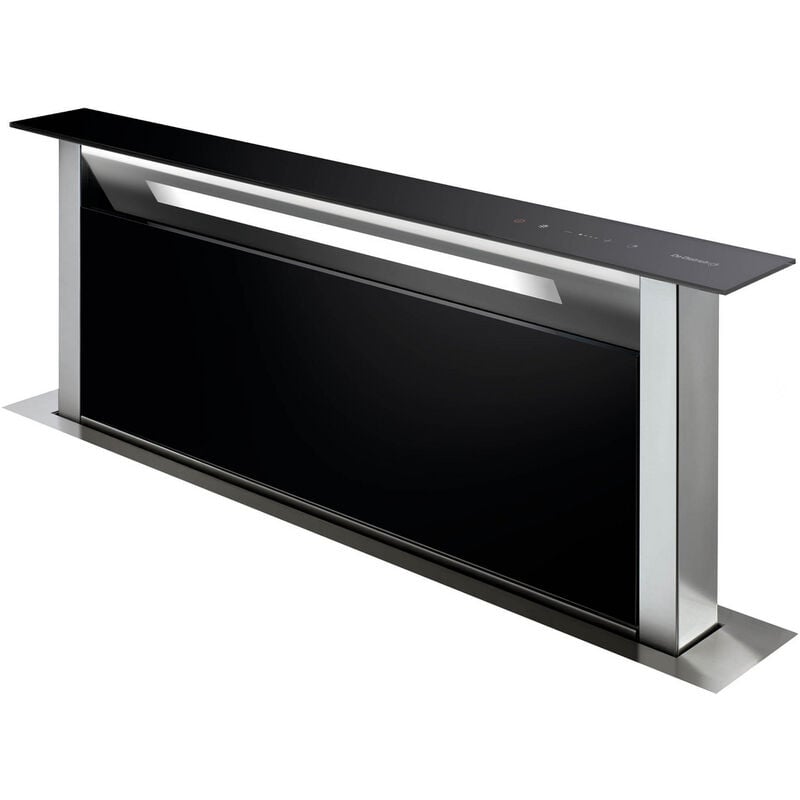 De Dietrich - cappa da lavoro 90cm 503m³/h vetro nero/acciaio inox - dhd7961b