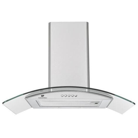 Cappa decorativa Continental Edison - L60 cm - acciaio e vetro