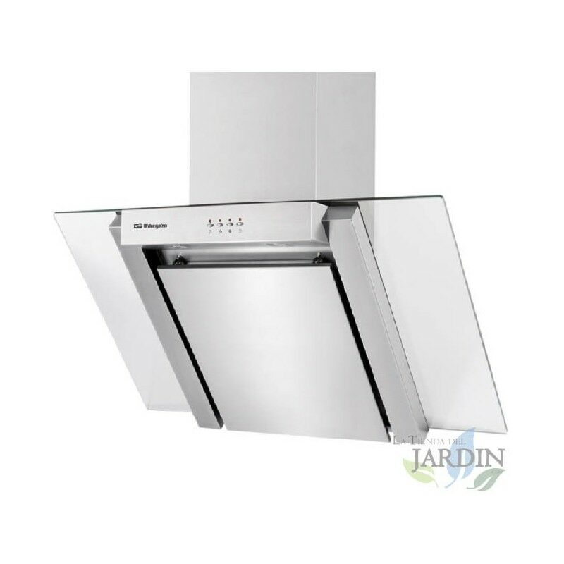 Orbegozo - Cappa decorativa inox 190W. 3 livelli di potenza. Larghezza: 90 cm.