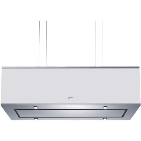 CAPPA DIADE cm 90X30 - Inox, Bianco - 800 m3/h