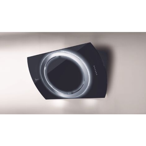 CAPPA NIMA cm 90 - vetro Nero - 800 m3/h