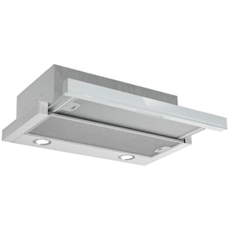 Cappa sottopensile Tecnowind Slim90 colore grigio con frontalino inox  estraibile classe D