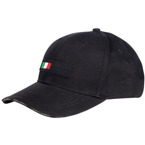 Cappellino modello Livigno con fibbia di regolazione: taglia unica, nero
