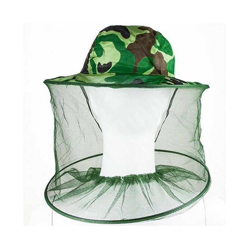 Image of Cappello anti-zanzare per apicoltore, cappello per api, cappello per insetti, mosche, con protezione in rete a maglie