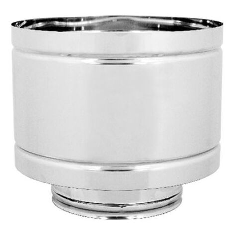 Cappello antivento doppia parete acciaio inox aisi 316 parte interna aisi 304 parte esterna ø200 interno - ø250 esterno - sp. 0,5 mm EUROPROFIL