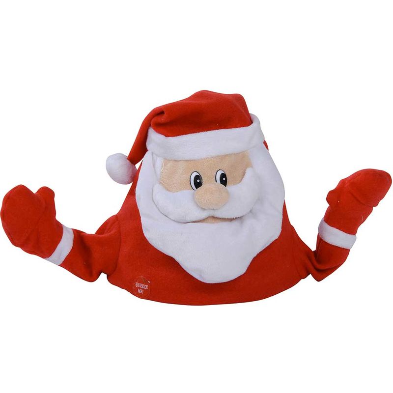 Immagini Natale Movimento.Cappello Babbo Natale Animato Con Suoni E Movimento Cappellino Santa Claus Rosso
